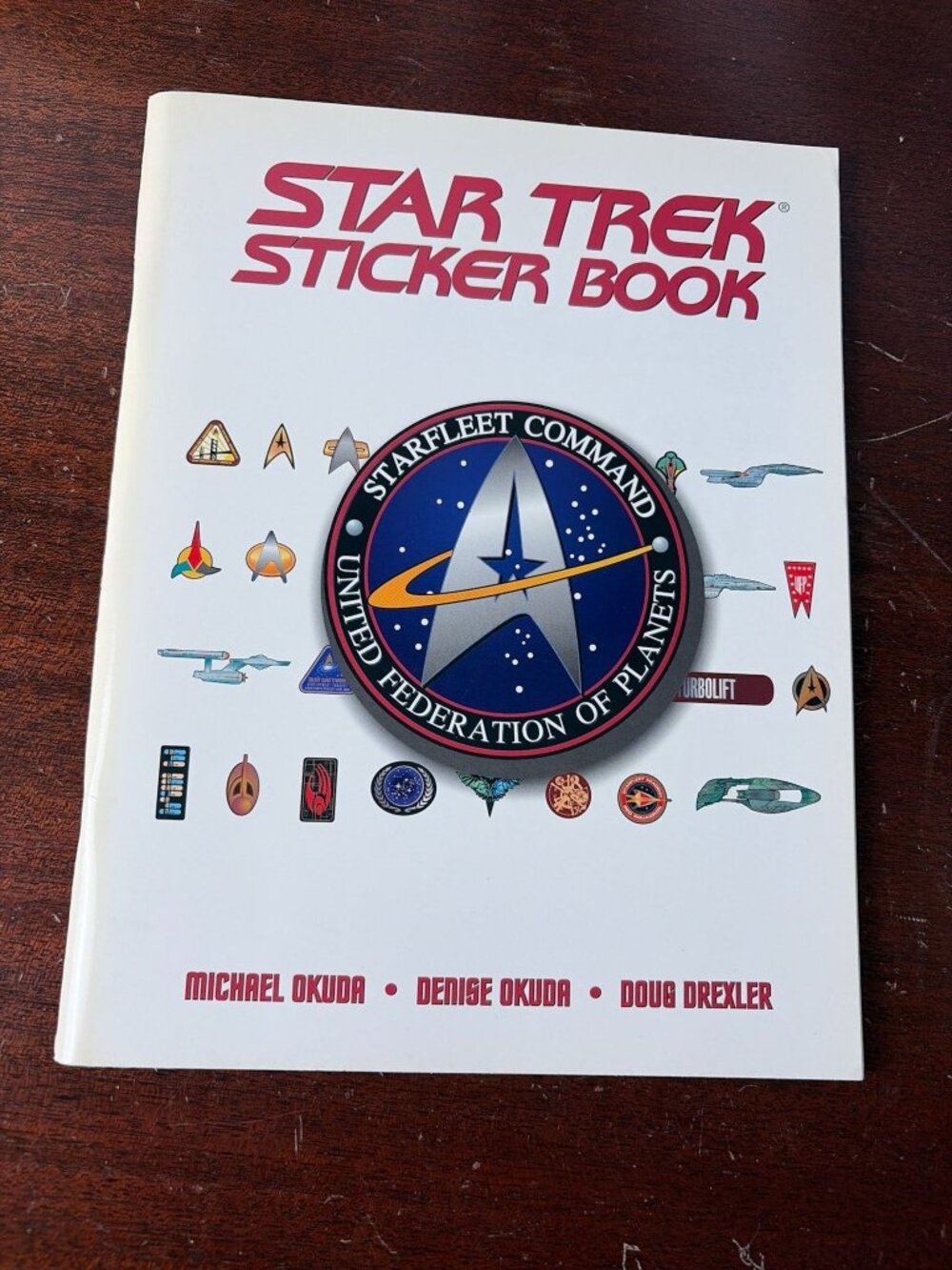 Star Trek Sticker Book 1999 Vintage Trek completed Badges